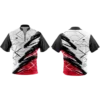 Collection of custom dart shirts with front and back views