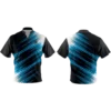 Side profile of custom dart jersey