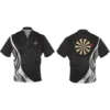 Back view of custom dart team shirt