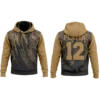 Personalized sports hoodie with player name and number