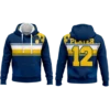 Team travel hoodies customized with club colors