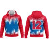 Custom embroidered team hoodie with club badge