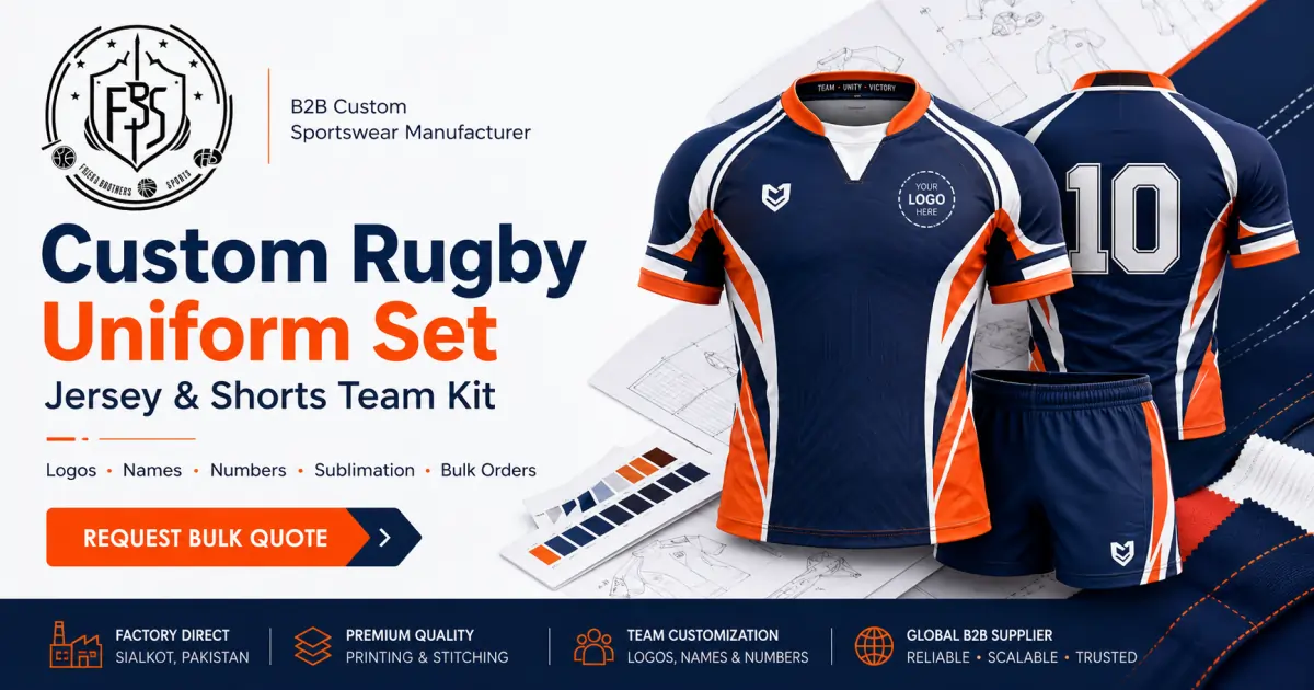 Code Rugby Uniform Custom Rugby Uniform Set | Jersey & Shorts Team Kit | FBS