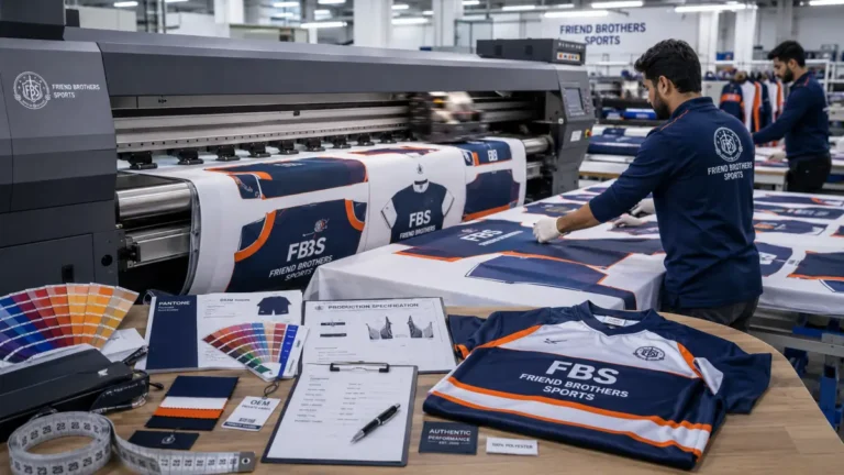 Sublimation printing process for custom rugby jerseys