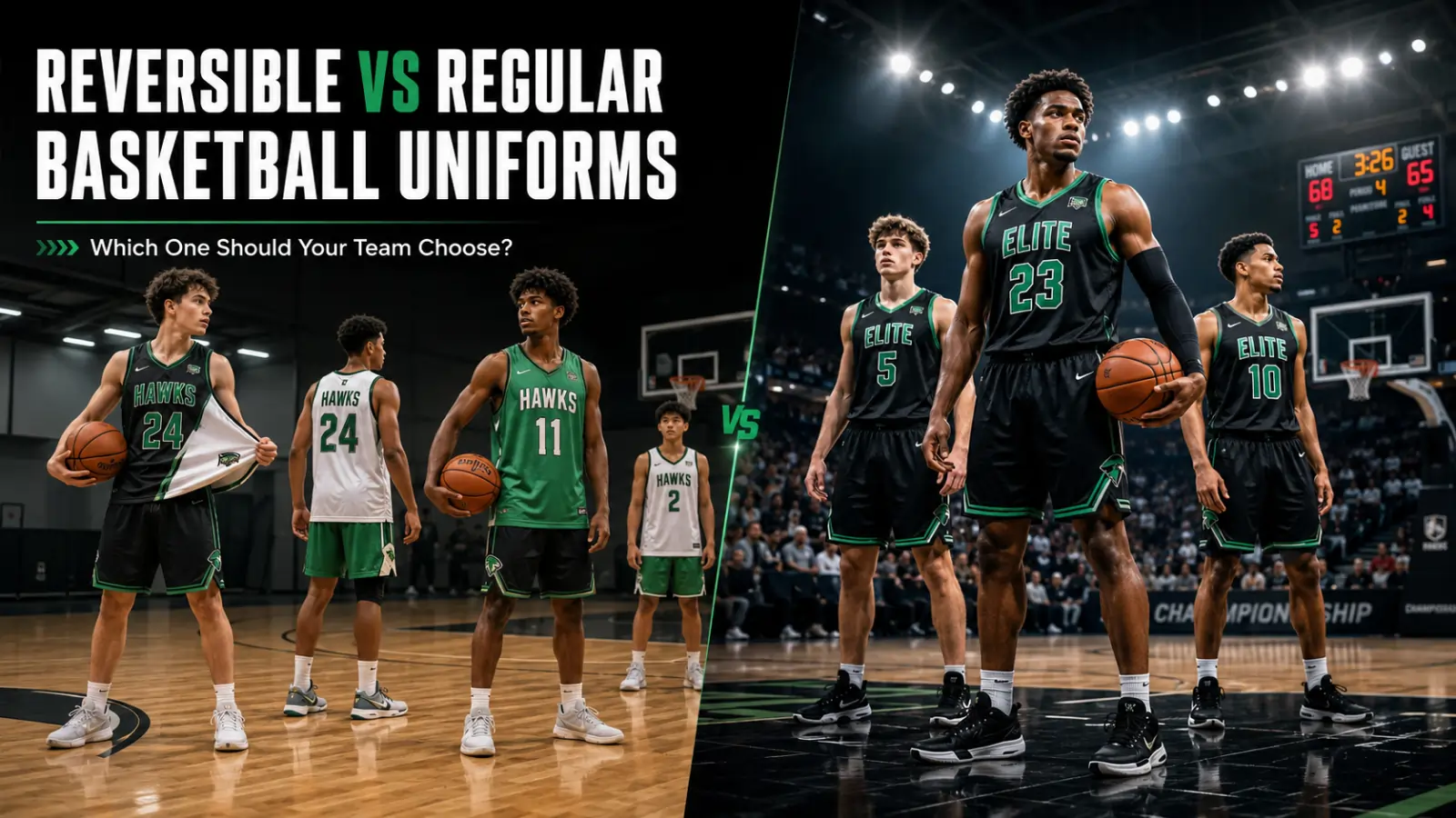 reversible vs regular basketball uniforms comparison for basketball teams