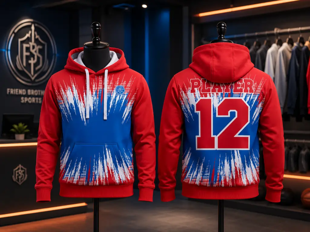 Custom sports hoodies manufacturer for teams, clubs, and sportswear brands