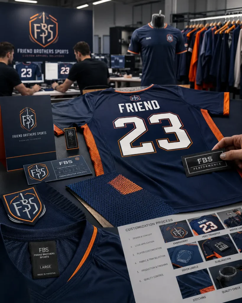 Sportswear quality control and production inspection process for custom team uniform manufacturing