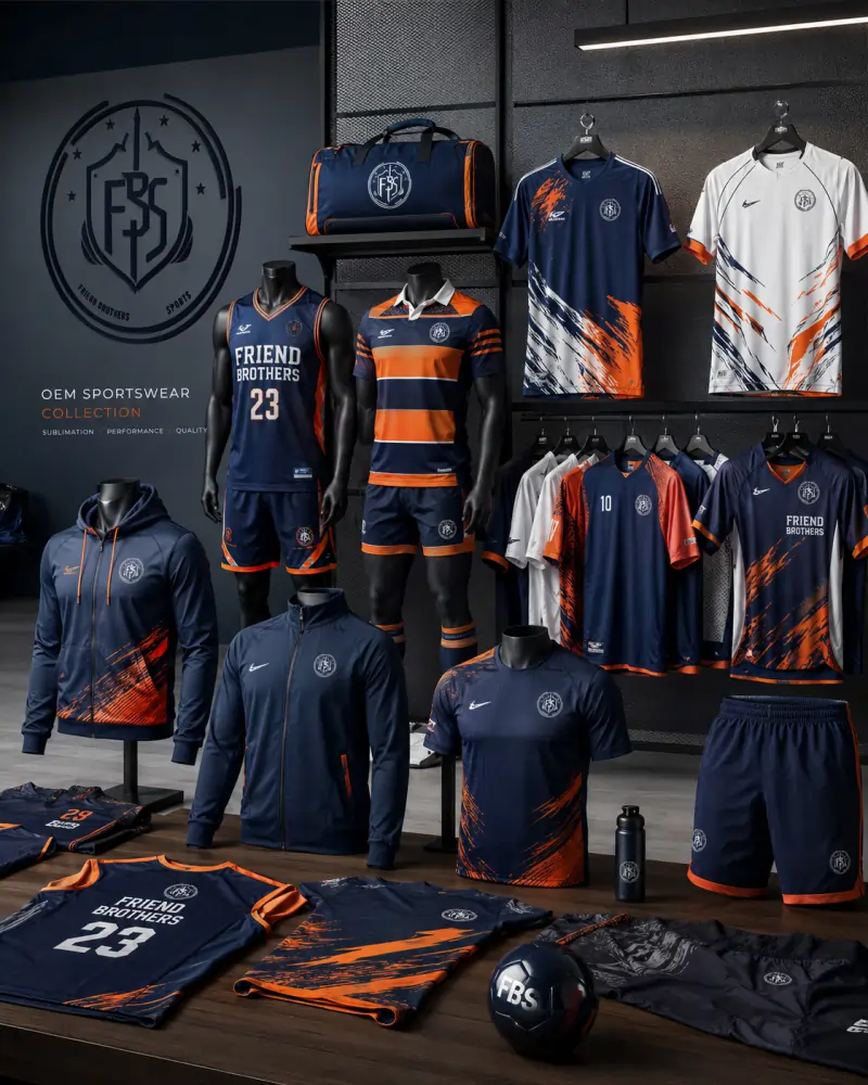 Sublimated teamwear catalogue with professional custom sportswear collections