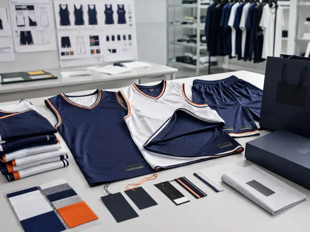 OEM basketball uniforms manufactured for private label sportswear brands