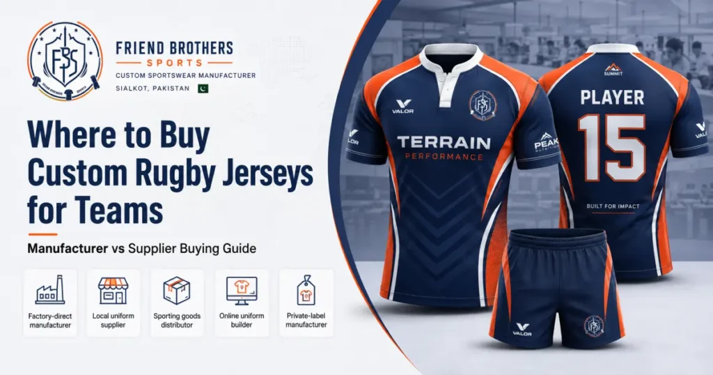 Comparison of custom rugby jersey buying options for teams, clubs, schools, and bulk buyers